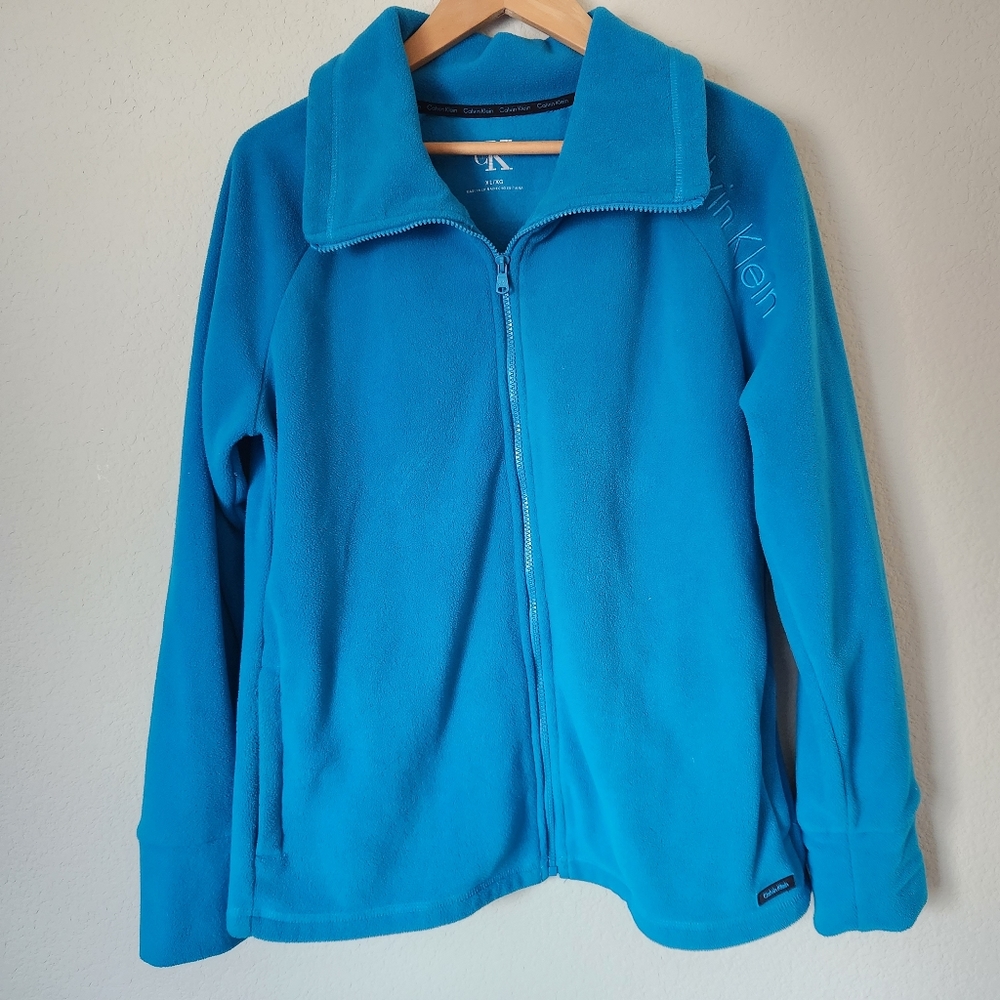 Calvin Klein Women's Teal Athletic Jacket, Size XL